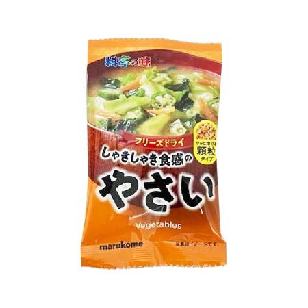 マルコメ 料亭の味 フリーズドライ しゃきしゃき食感のやさい  1食