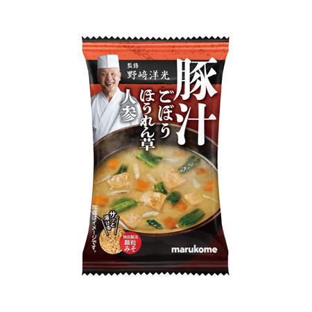 マルコメ 野崎洋光監修 フリーズドライみそ汁 豚汁  1食