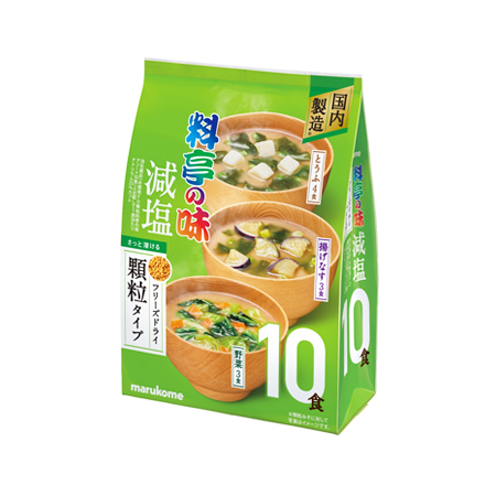 マルコメ お徳用 フリーズドライ顆粒タイプ 料亭の味 減塩アソート 10食