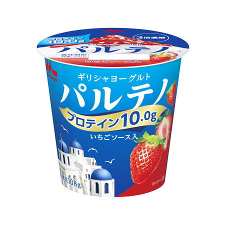 森永 ギリシャヨーグルト パルテノ いちごソース入  108g