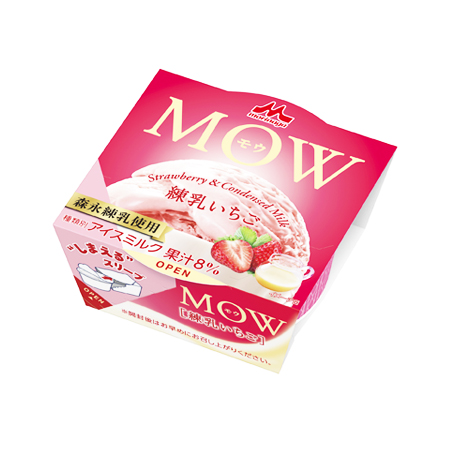 森永 MOW 練乳いちご  140ml