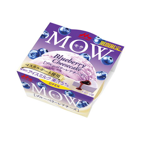 森永 MOW ブルーベリーレアチーズ  140ml