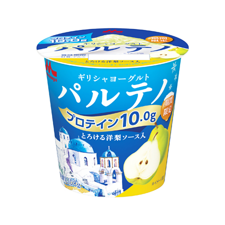 森永 ギリシャヨーグルトパルテノ とろける洋梨ソース入  108g