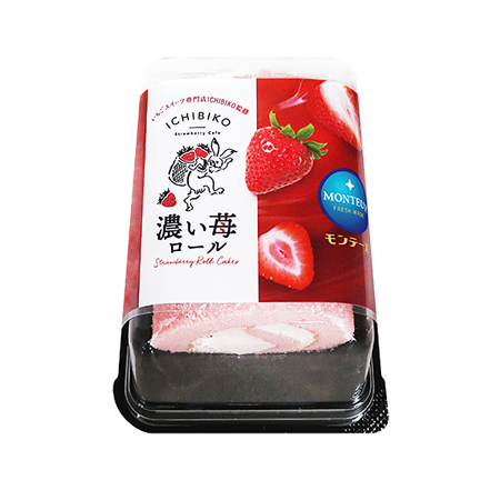モンテール ICHIBIKO濃い苺ロール  4個入