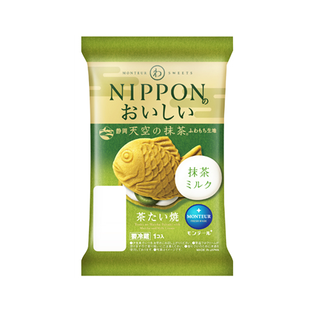モンテール 天空の抹茶 茶たい焼(抹茶ミルク)  1個