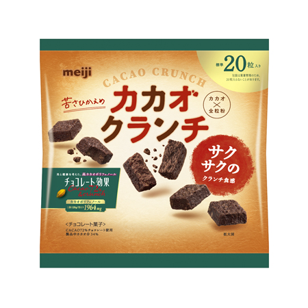 明治 チョコレート効果 カカオ72％ カカオクランチ 袋  120g