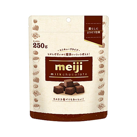 明治 ミルクチョコレートミニキューブ   250g