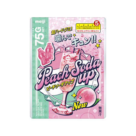 明治 ピーチソーダアップ  75g