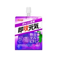 明治 即攻元気ゼリー 鉄分＆マルチビタミン ぶどう風味  180g
