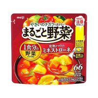 [あ]明治 まるごと野菜 完熟トマトのミネストローネ 200g(1食入)