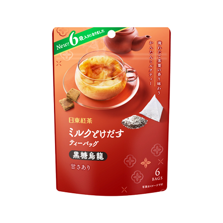 日東紅茶 ミルクとけだすティーバック黒糖烏龍   6P