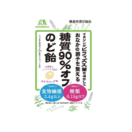 森永 糖質90％オフのど飴  58g