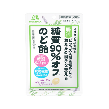 森永 糖質90％オフのど飴  58g