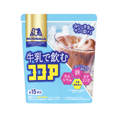 森永 牛乳で飲むココア  180g