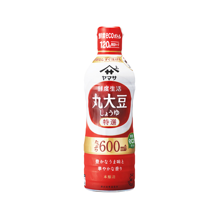 ヤマサ 鮮度生活 特選 丸大豆しょうゆ   600ml