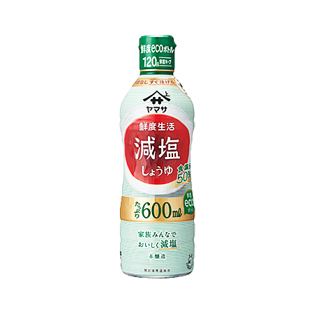 ヤマサ 鮮度生活 減塩しょうゆ 600ml