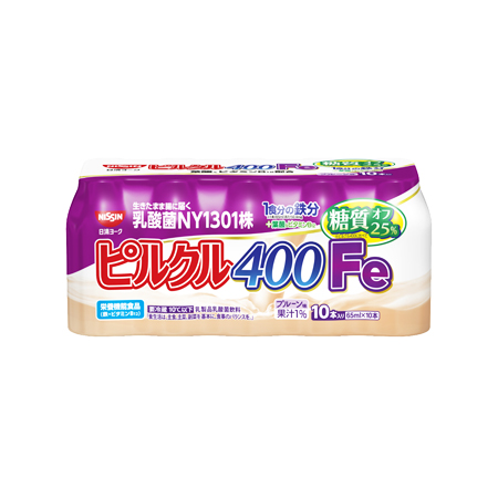 日清ヨーク ピルクル400 鉄分  65ml×10