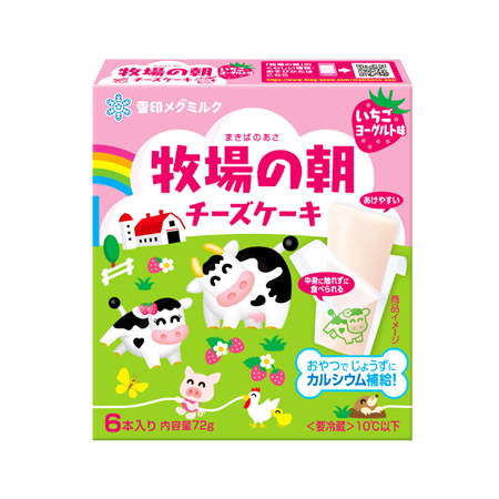 雪印メグミルク 牧場の朝チーズケーキ いちごヨーグルト味  72g