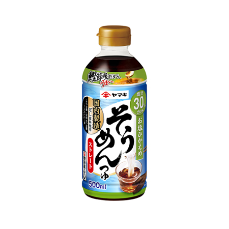 ヤマキ お塩控えめストレートそうめんつゆ  500ml
