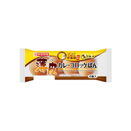 ヤマザキ 薄皮カレーコロッケぱんCoCo壱番屋監修  4個入