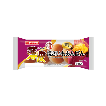 ヤマザキ 薄皮焼きいもあんぱん  4個入