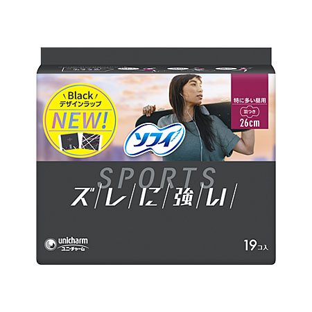 ソフィSPORTS 特に多い昼用 羽つき26cm 19個