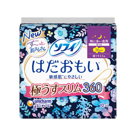 ソフィ はだおもい 極うすスリム 特に多い夜用 羽つき36ｃｍ 10枚