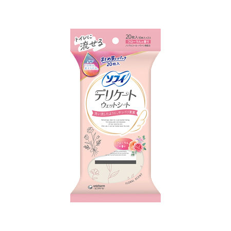 ソフィデリケートウェットフローラルの香り 20枚