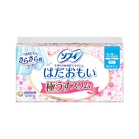 ソフィ はだおもい 極うすスリム 多い昼～ふつうの日用 羽なし21cm 27個