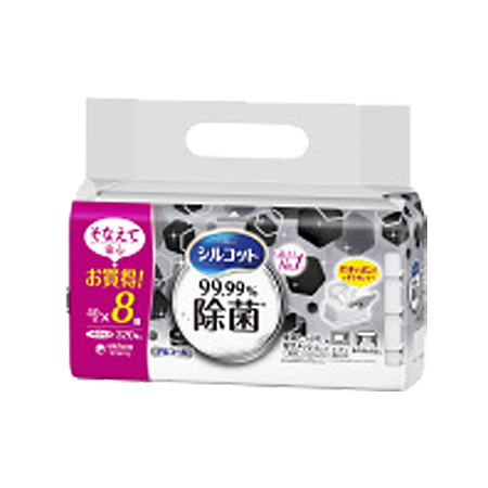 シルコット 99.99%除菌 ウェットティッシュ つめかえ 40枚×8パック