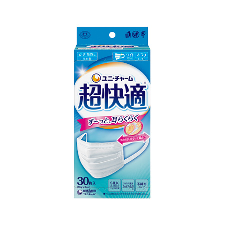超快適マスク 極上みみごこち プリーツタイプ ふつう 30枚