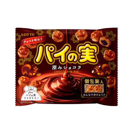ロッテ チョコを味わうパイの実シェアパック 深みショコラ  124g