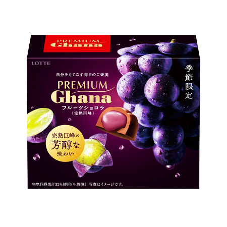 ロッテ プレミアムガーナ フルーツショコラ 完熟巨峰　　65g