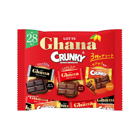 ロッテ ガーナ＆クランキーシェアパック  105g
