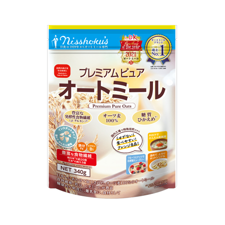 日本食品製造 プレミアムピュアオートミール  340g