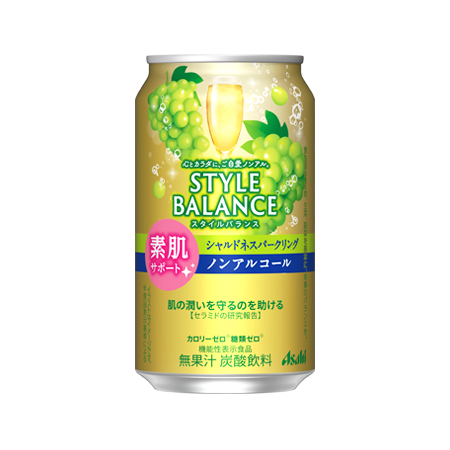 アサヒ スタイルバランス 素肌サポートシャルドネスパークリング  350ml
