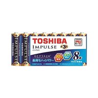 東芝 アルカリ乾電池 インパルス 単3形 8本 LR6H8MP