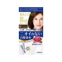 サロンドプロ 無香料ヘアカラー 早染めクリーム 6 ダークブラウン 1組