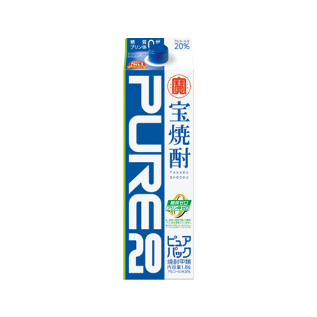 宝酒造 ピュアパック 20°パック  1800ml