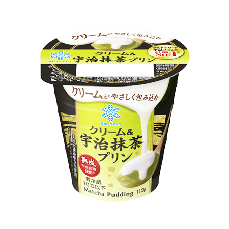 雪印メグミルク クリーム＆宇治抹茶プリン  110g