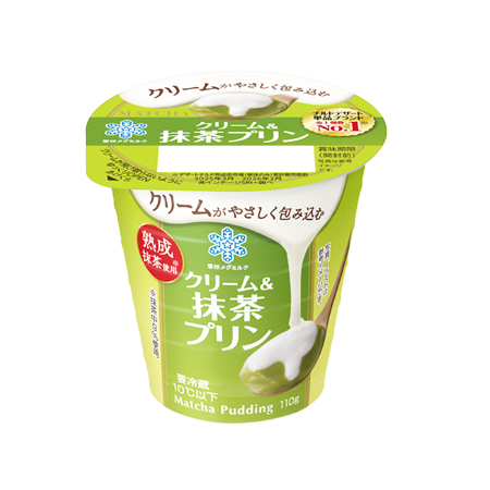 雪印メグミルク クリーム＆抹茶プリン  110g