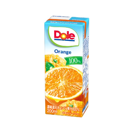 Dole オレンジ100% 200ml