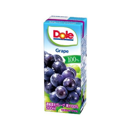 雪印メグミルク Doleグレープ100％  200ml