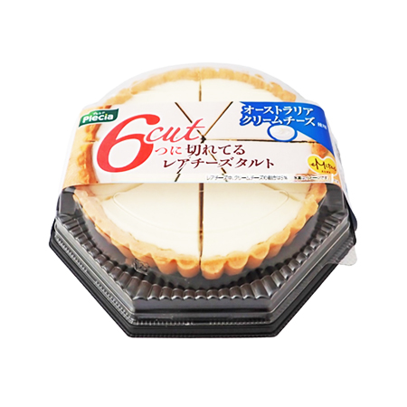 プレシア 6つに切れてるレアチーズタルト 6個入