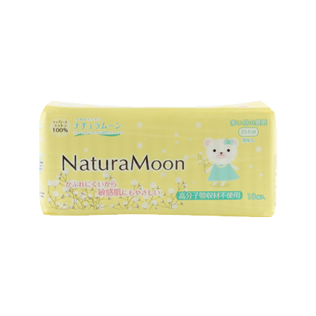 ナチュラムーン生理用品多い日の昼用羽なし１８個