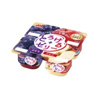 森永 とろけるゼリー ぶどう＋リンゴ   70g×4