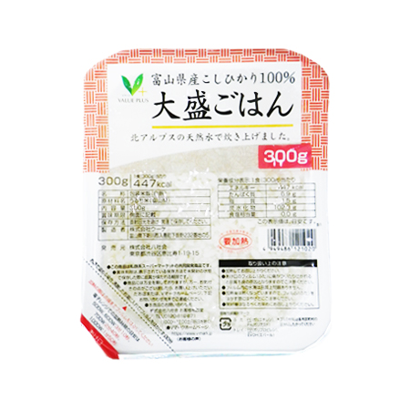 Vマーク 富山県産こしひかり100％ 大盛ごはん 300g