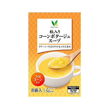 Vマーク 粒入りコーンポタージュスープ  8袋