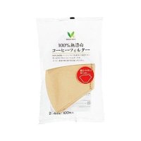 Vマーク 100％無漂白コーヒーフィルター 100枚