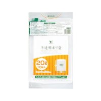 Vマーク 半透明ポリ袋　20L（容量表記入り）